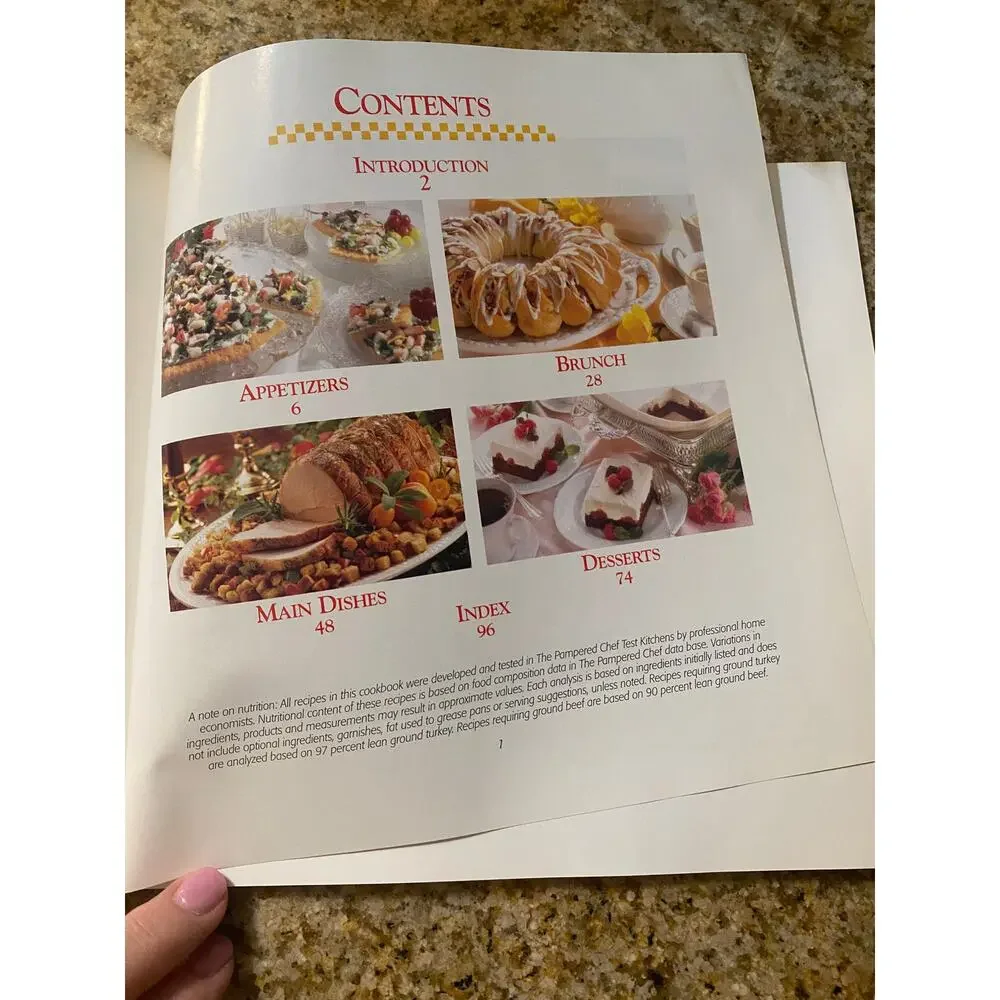 Pampered Chef Stoneware Sensations Cookbook